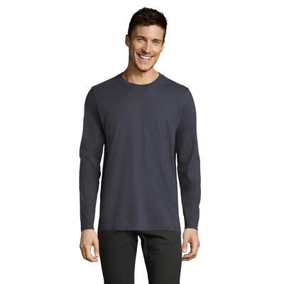 Heren imperial katoenen tshirt met lange mouwen (donkere khaki)