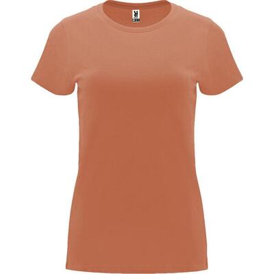 Dames capri tshirt met korte mouwen (massief zwart)
