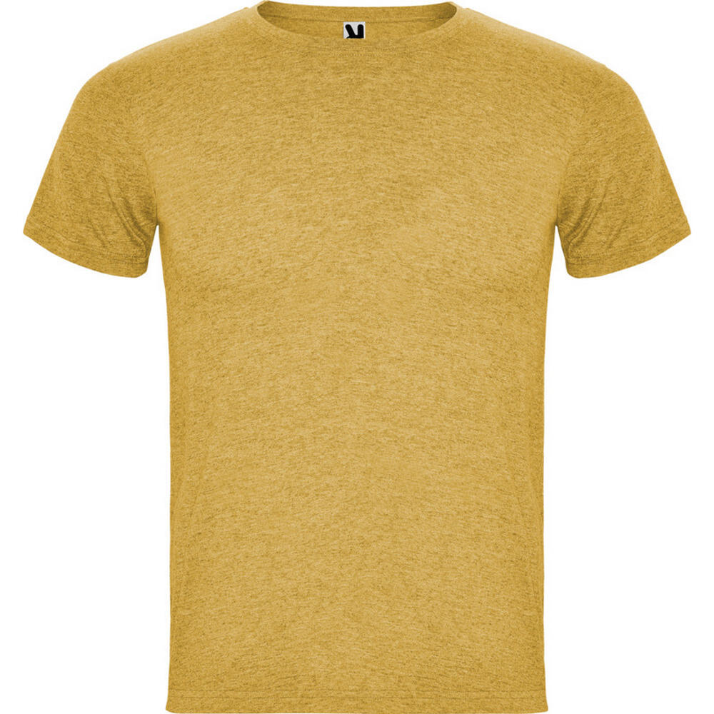 Roly - Tshirt Fox Homme (jaune Foncé Chiné) - T-shirt Manches Courtes - Jaune|marron - 40 M - Decathlon