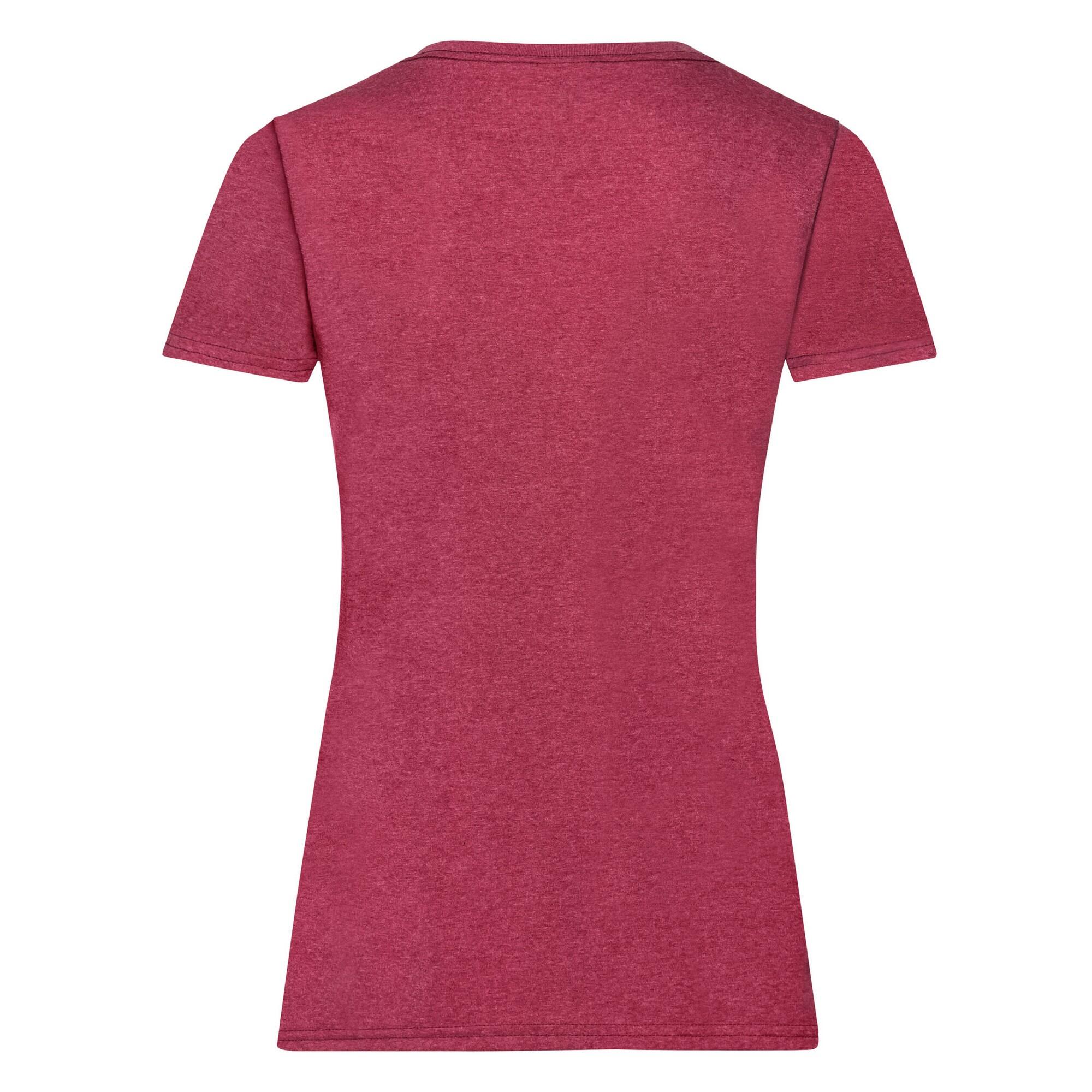 Tshirt VALUEWEIGHT Femme (Rouge Chiné) 2/2