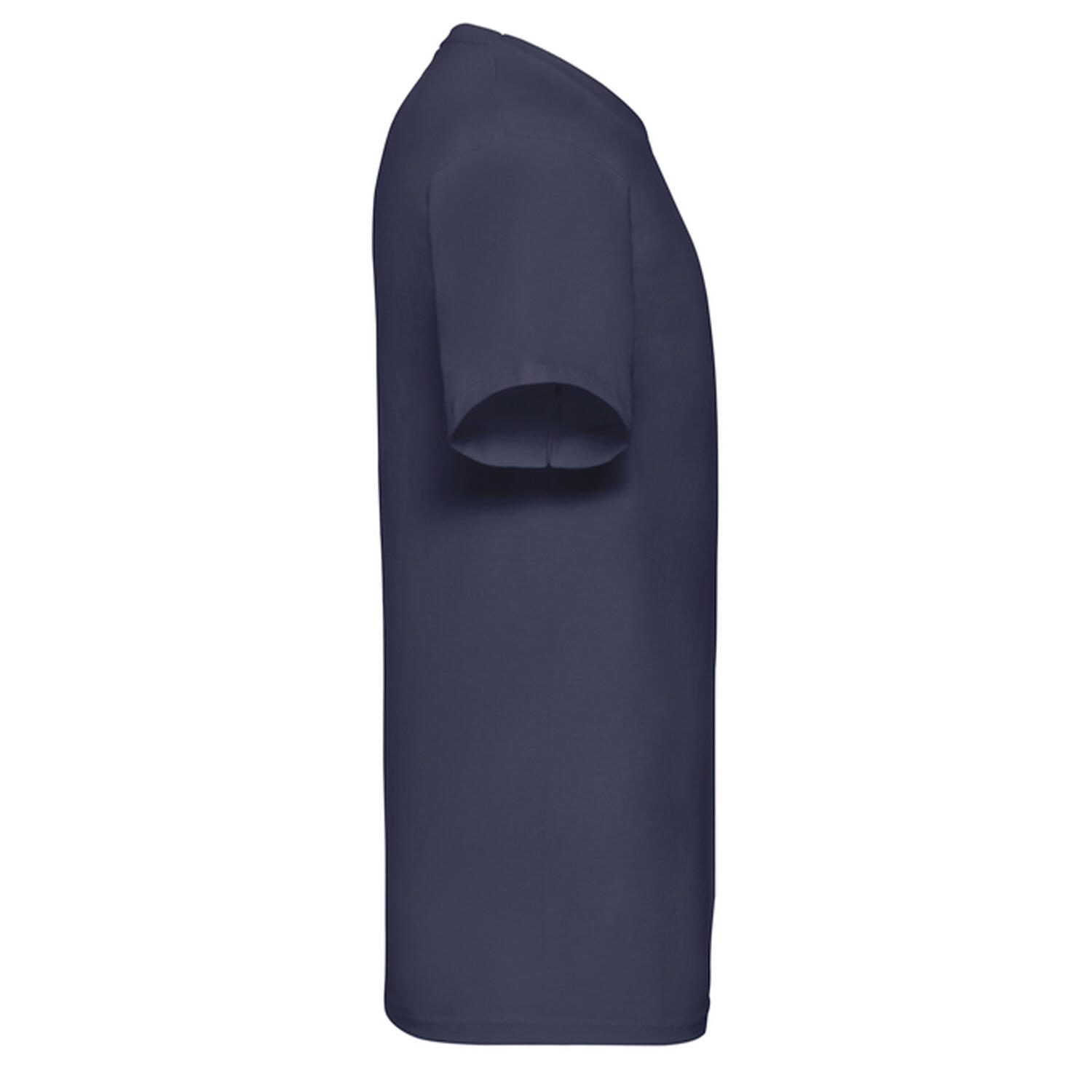 T-Shirt com decote em V Homem Valueweight (Marinha Profunda) 3/3