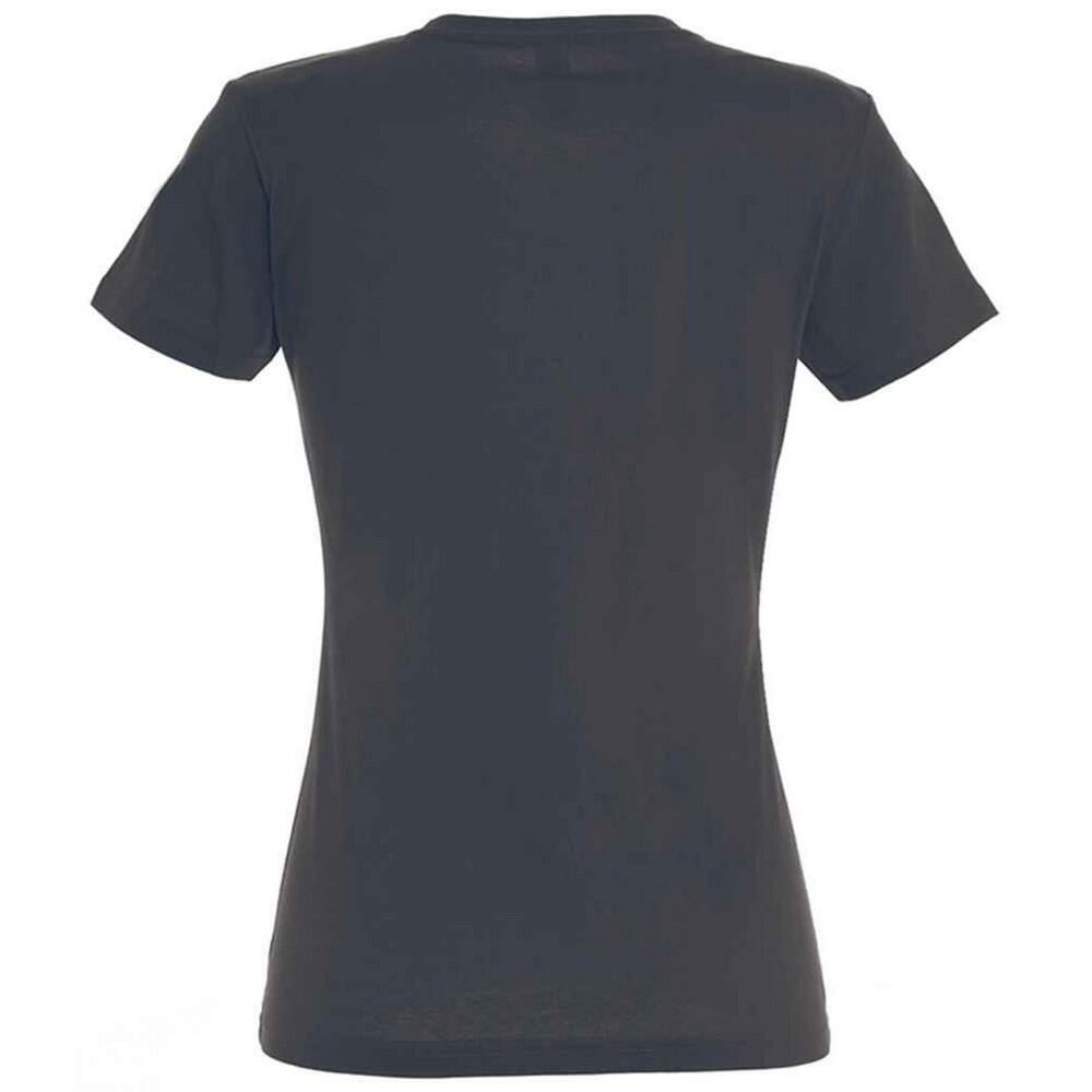 Tshirt IMPERIAL Femme (Gris Foncé Uni) 2/4