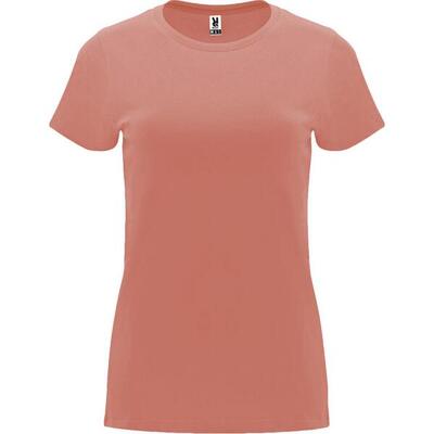 Dames capri tshirt met korte mouwen (massief zwart)