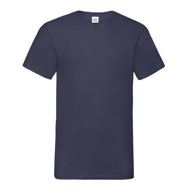 Heren valueweight v neck tshirt (marine)