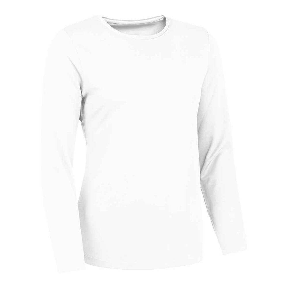 Camiseta Lisos de Manga Larga para Mujer Blanco Ártico 2/2