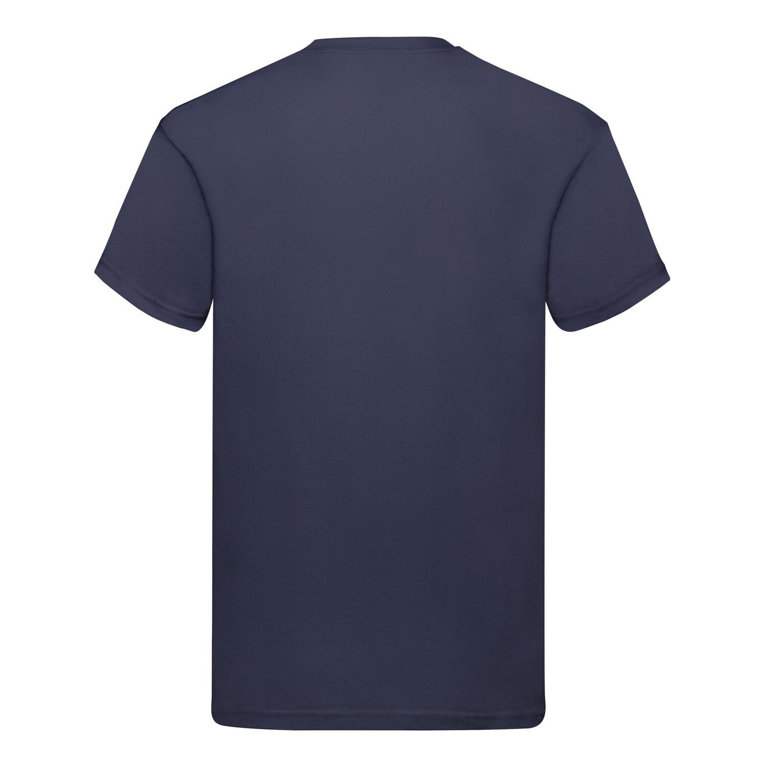 T-Shirt de algodão original para adultos unissexo (Marinha Profunda) 2/3