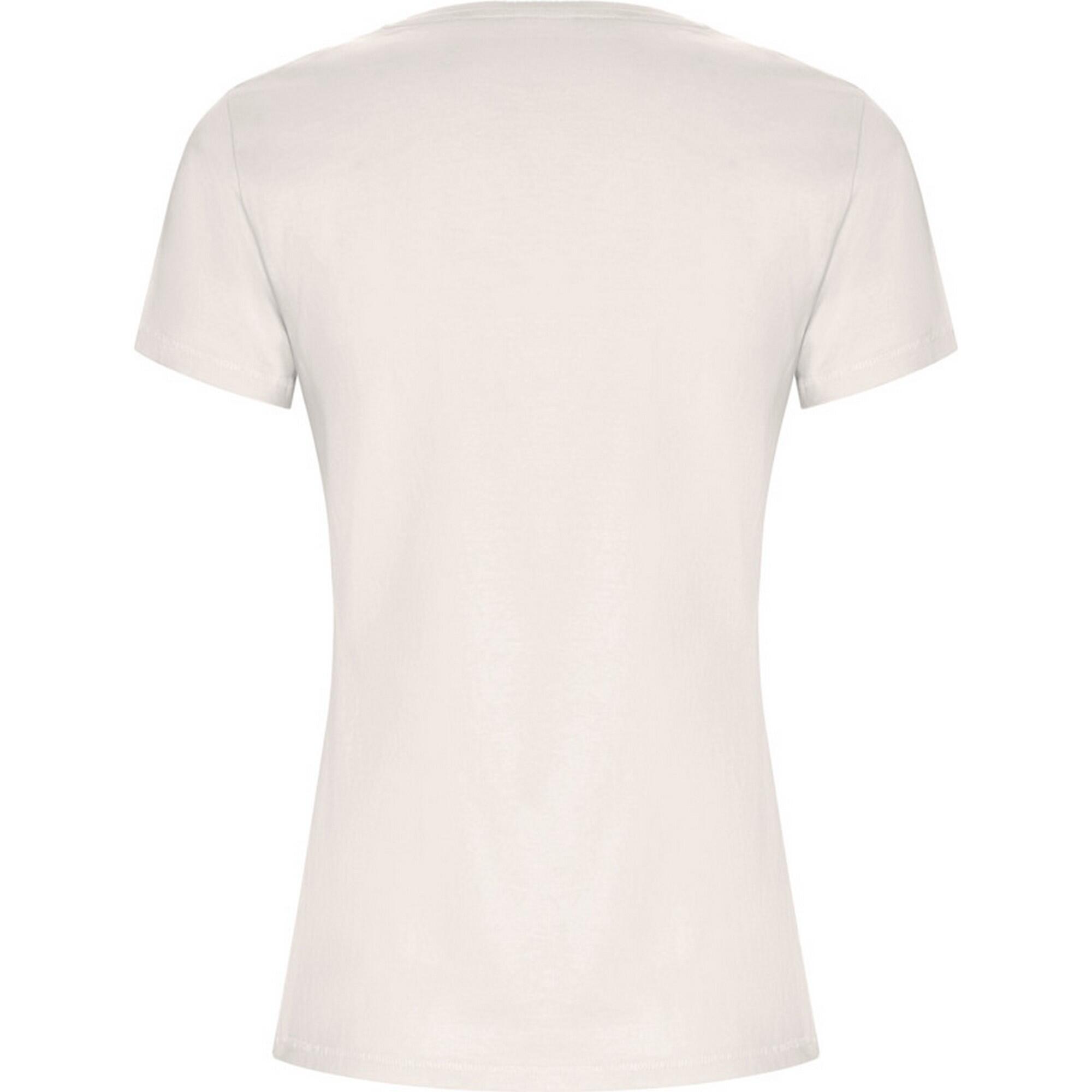 Camiseta Golden para Mujer Blanco Retro 2/3