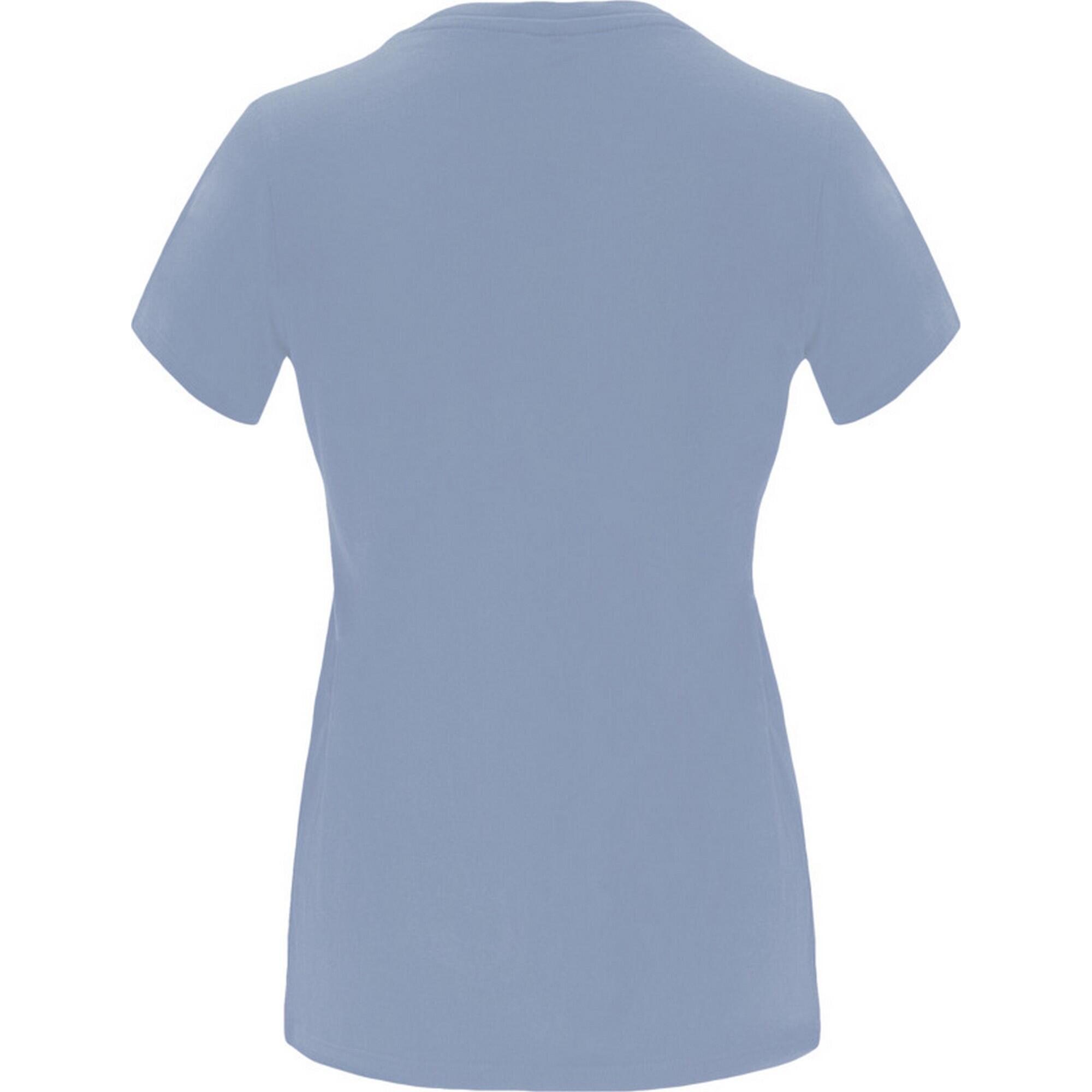 Camiseta Capri de Manga Corta para Mujer Azul Zen 2/3