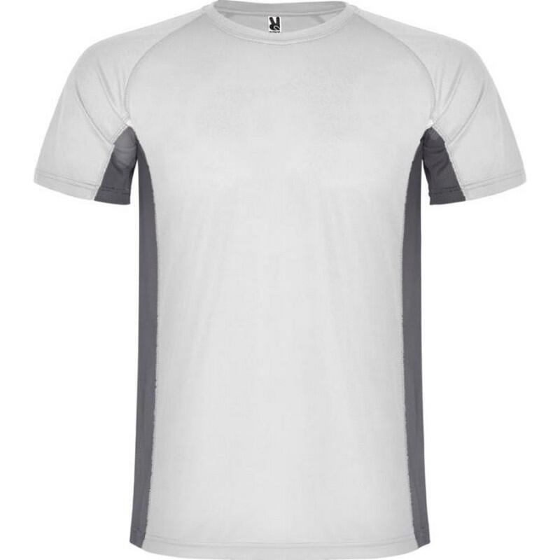 Roly - Tshirt Shanghai Enfant (blanc / Anthracite) - T-shirt Manches Courtes - Blanc|gris -  3 À 4 Ans - Decathlon