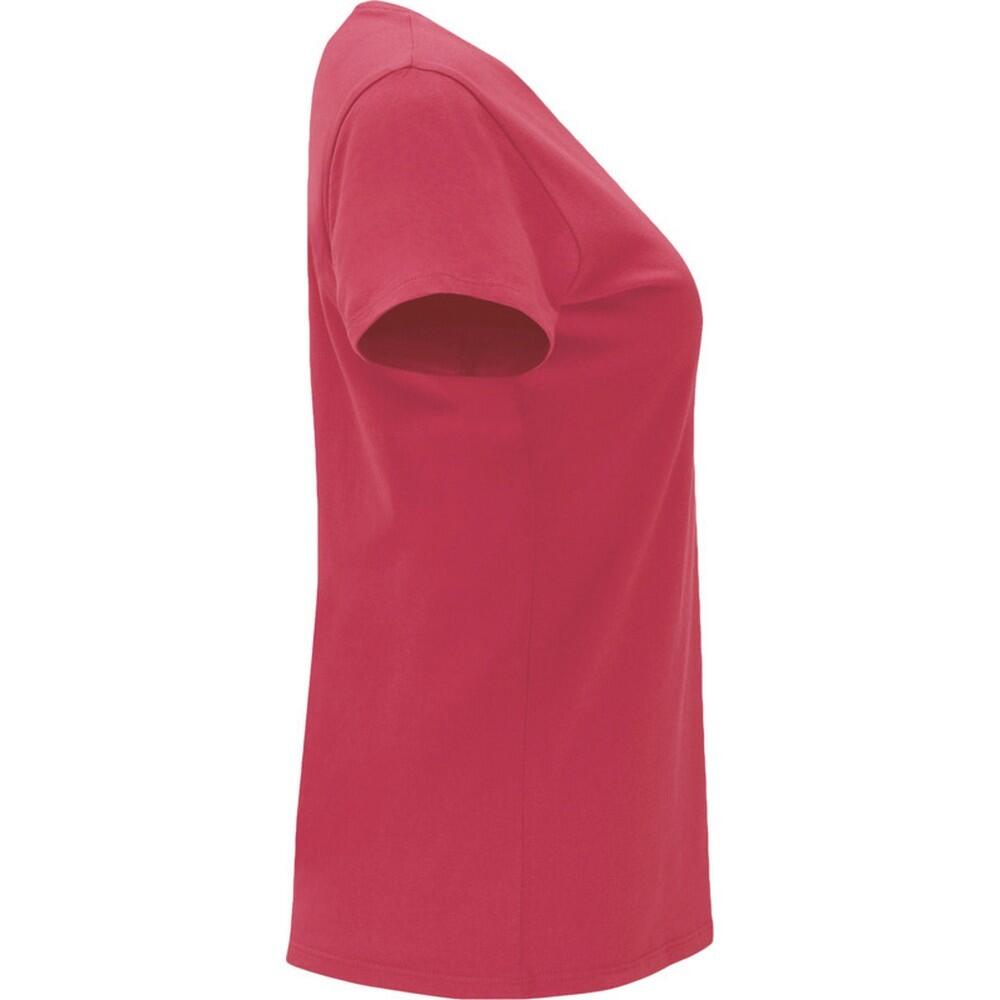 Tshirt CAPRI Femme (Rouge Chrysanthème) 4/4