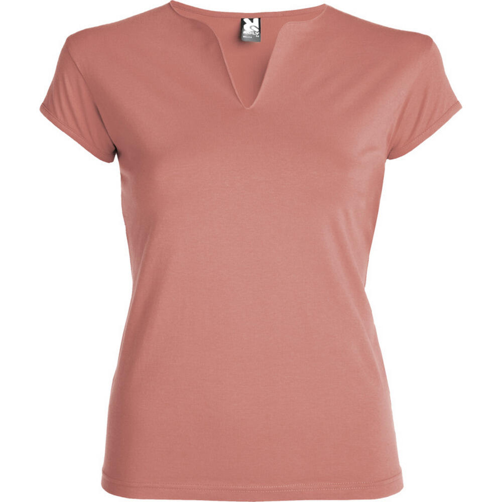 Roly - Tshirt Belice Femme (orange Argile) - T-shirt Manches Courtes - Rose - S - Decathlon