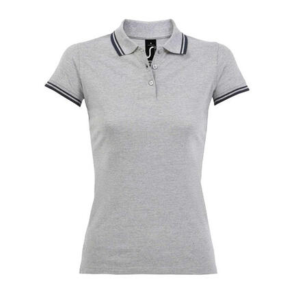 Polo PASADENA Femme (Blanc / Bleu Marine)