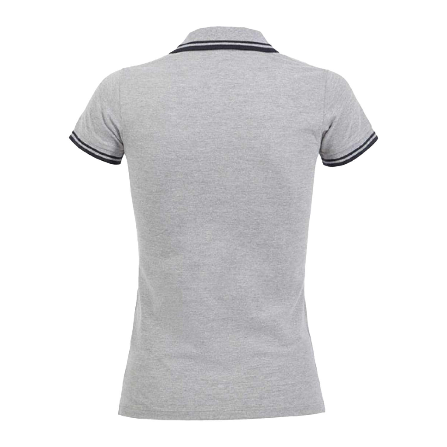 Polo PASADENA Femme (Gris Chiné / Bleu Marine) 2/3