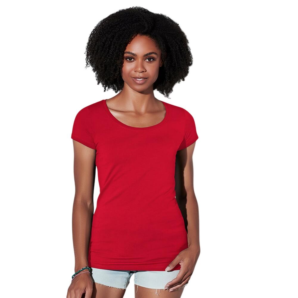 Tshirt CLAIRE Femme (Rouge Écarlate) 2/2