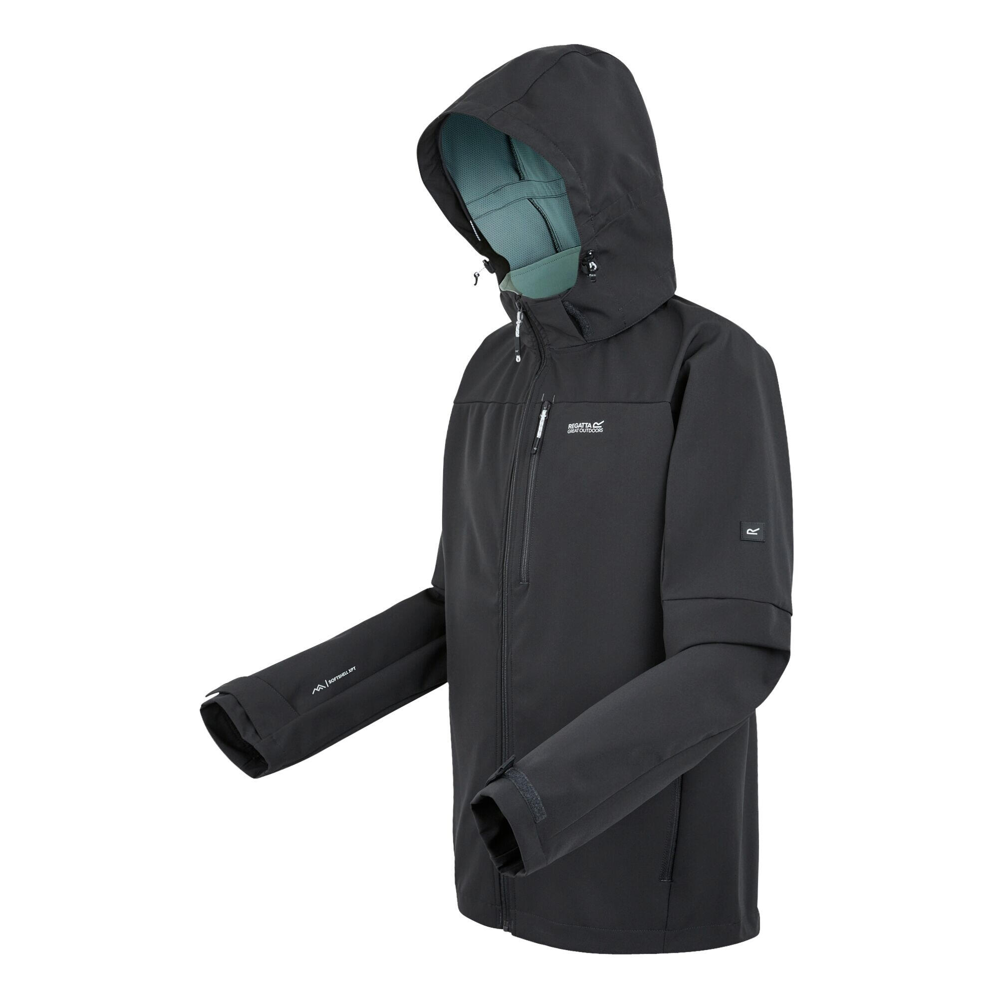 Heren Arana Waterdichte Soft Shell Jas (As/gletsjer) 3/4
