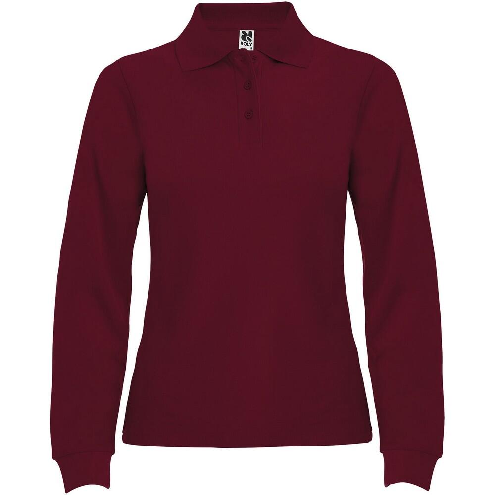 Roly - Polo Estrella Femme (pourpre Foncé) - T-shirt Manches Longues - Rouge - 40 M - Decathlon