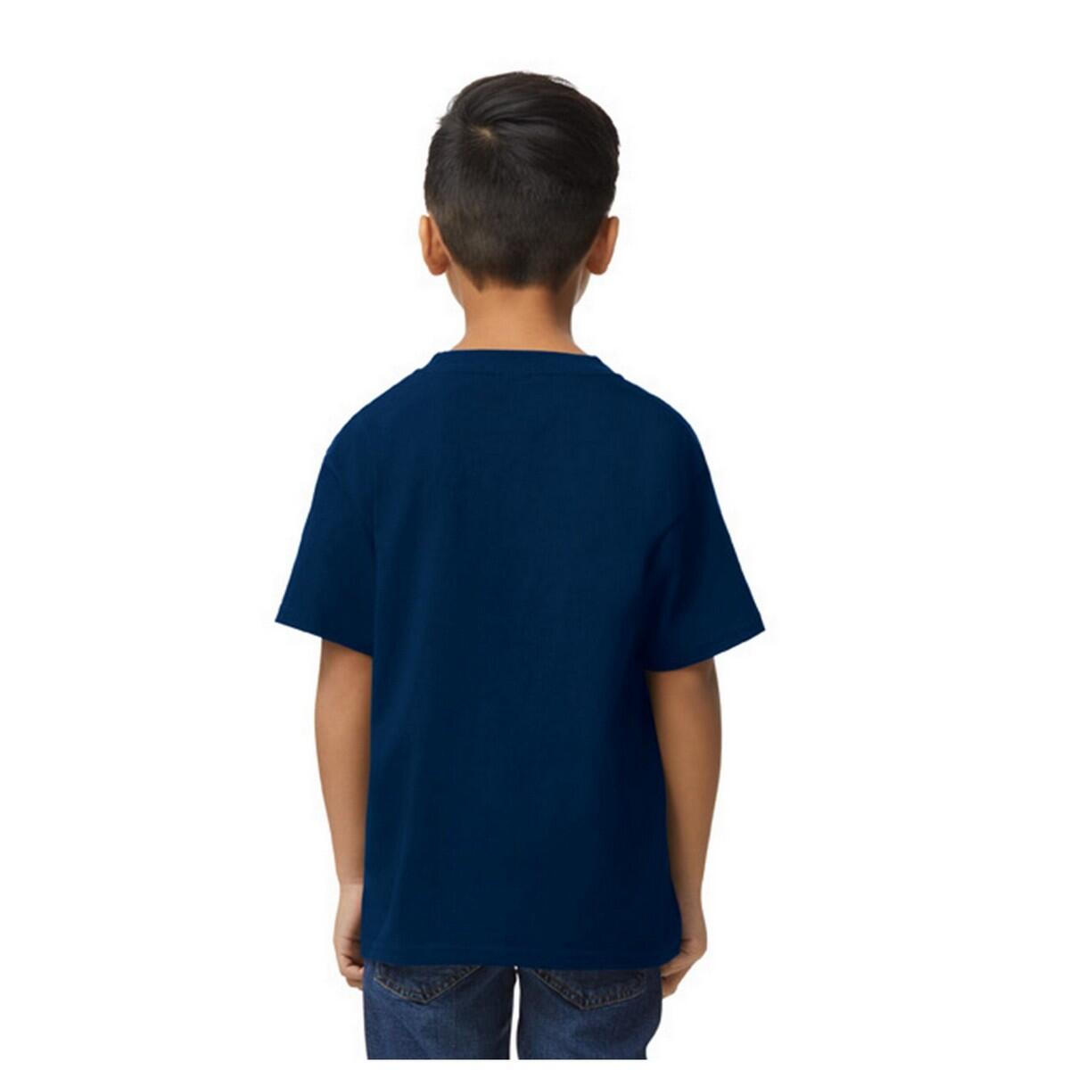 Maglietta Bambini Gildan Softstyle Blu Navy 2/2