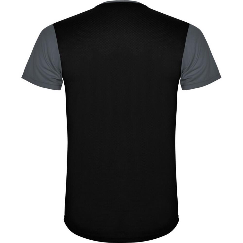Tshirt Sport DETROIT Enfant (Gris Foncé / Noir Uni) 2/4
