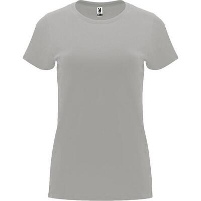 Dames capri tshirt met korte mouwen (massief zwart)