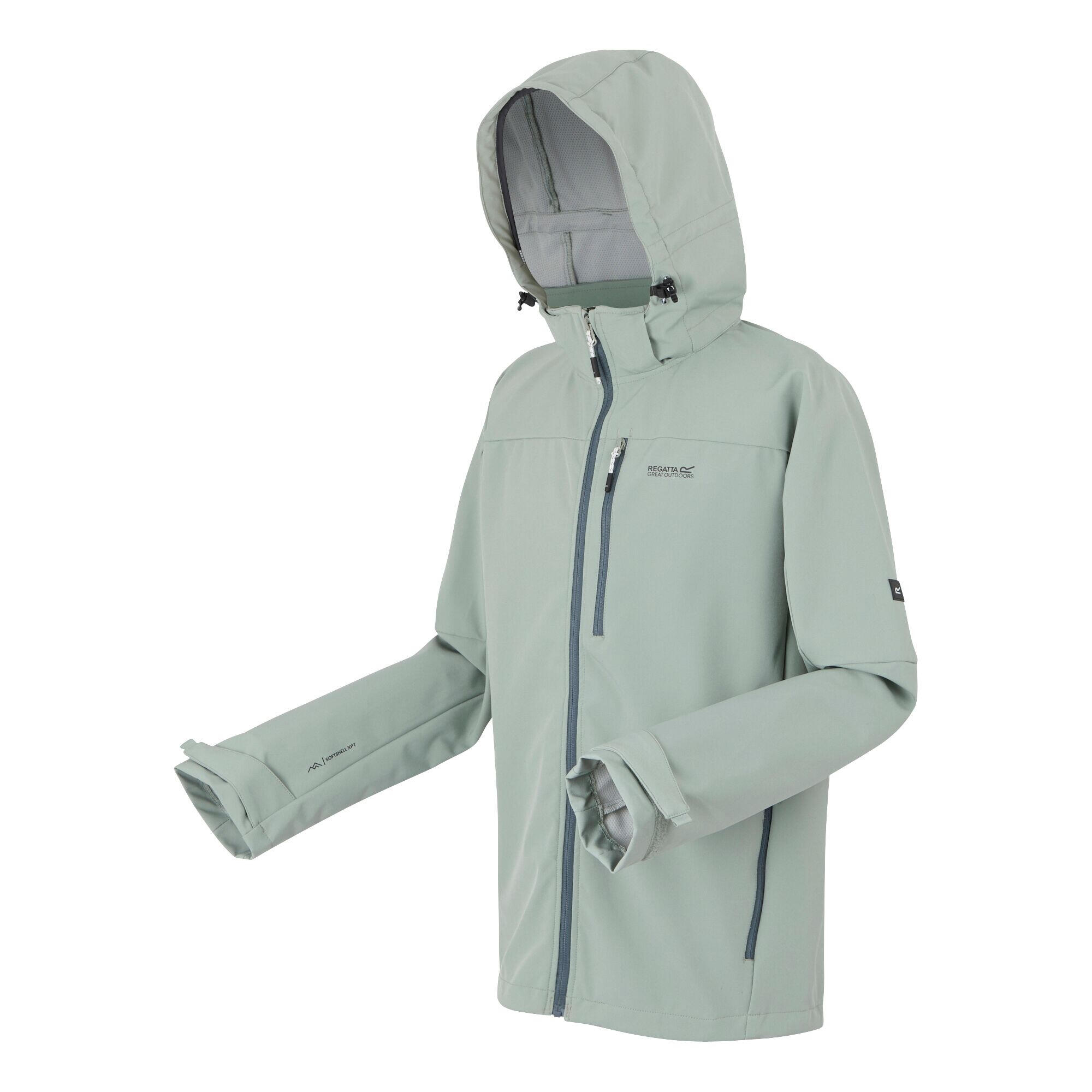 Heren Arana Waterdichte Soft Shell Jas (Gletsjer/IJsberg) 3/4
