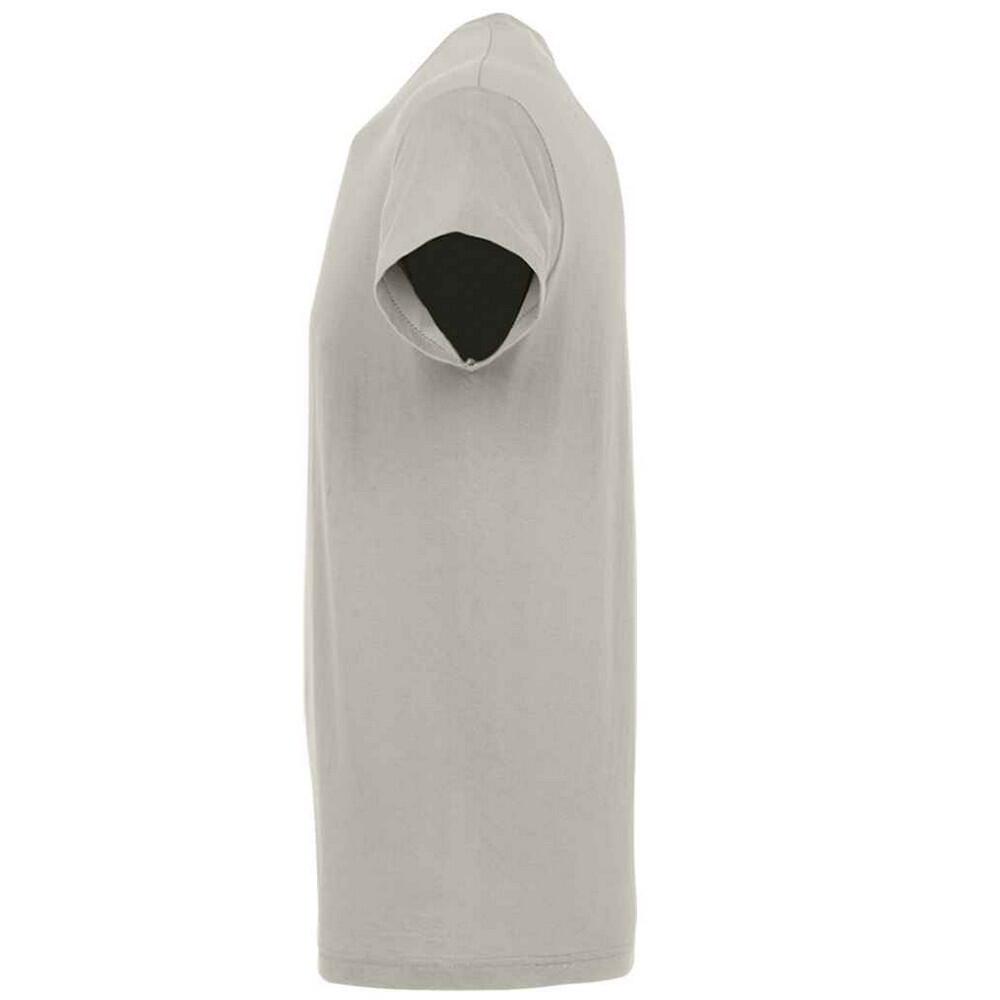 Maglietta Adulto Unisex SOLS Regent Grigio Chiaro Tinta Unita 3/4
