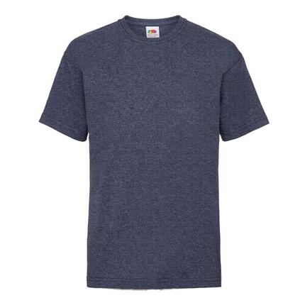 Kinder/Kinder Tshirt van katoen met waardevol gewicht (Retro Heide Groen)