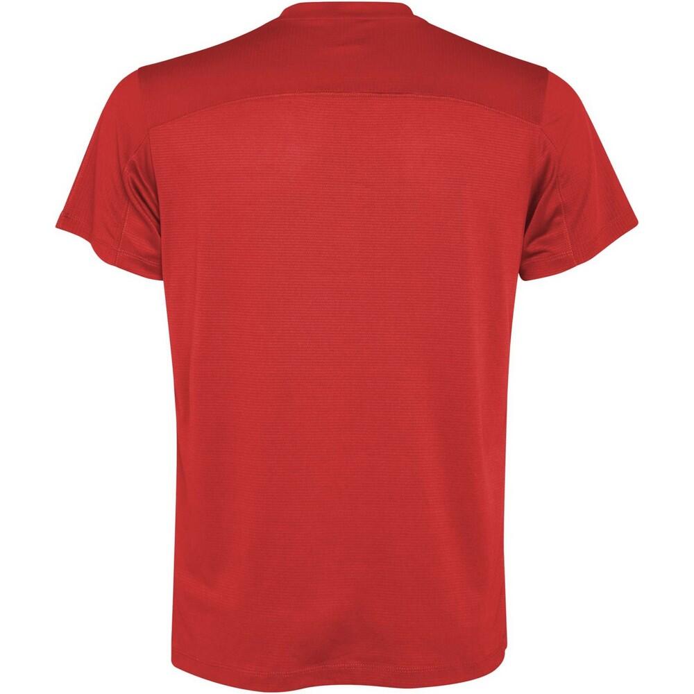 T-Shirt desportiva de manga curta Slam para homem (Vermelho) 2/2