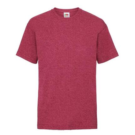 Kinder/Kinder Tshirt van katoen met waardevol gewicht (Retro Heide Groen)