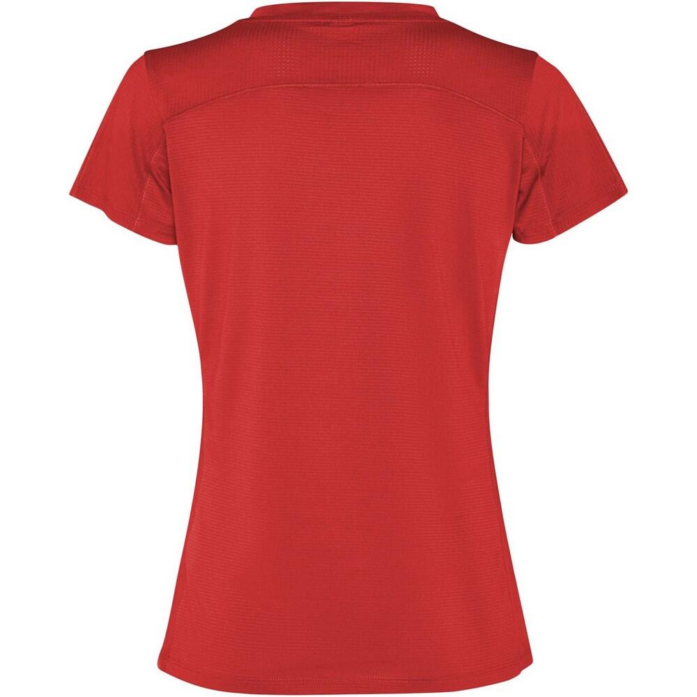 Dames Slam Sport Tshirt met korte mouwen (Rood) 2/2
