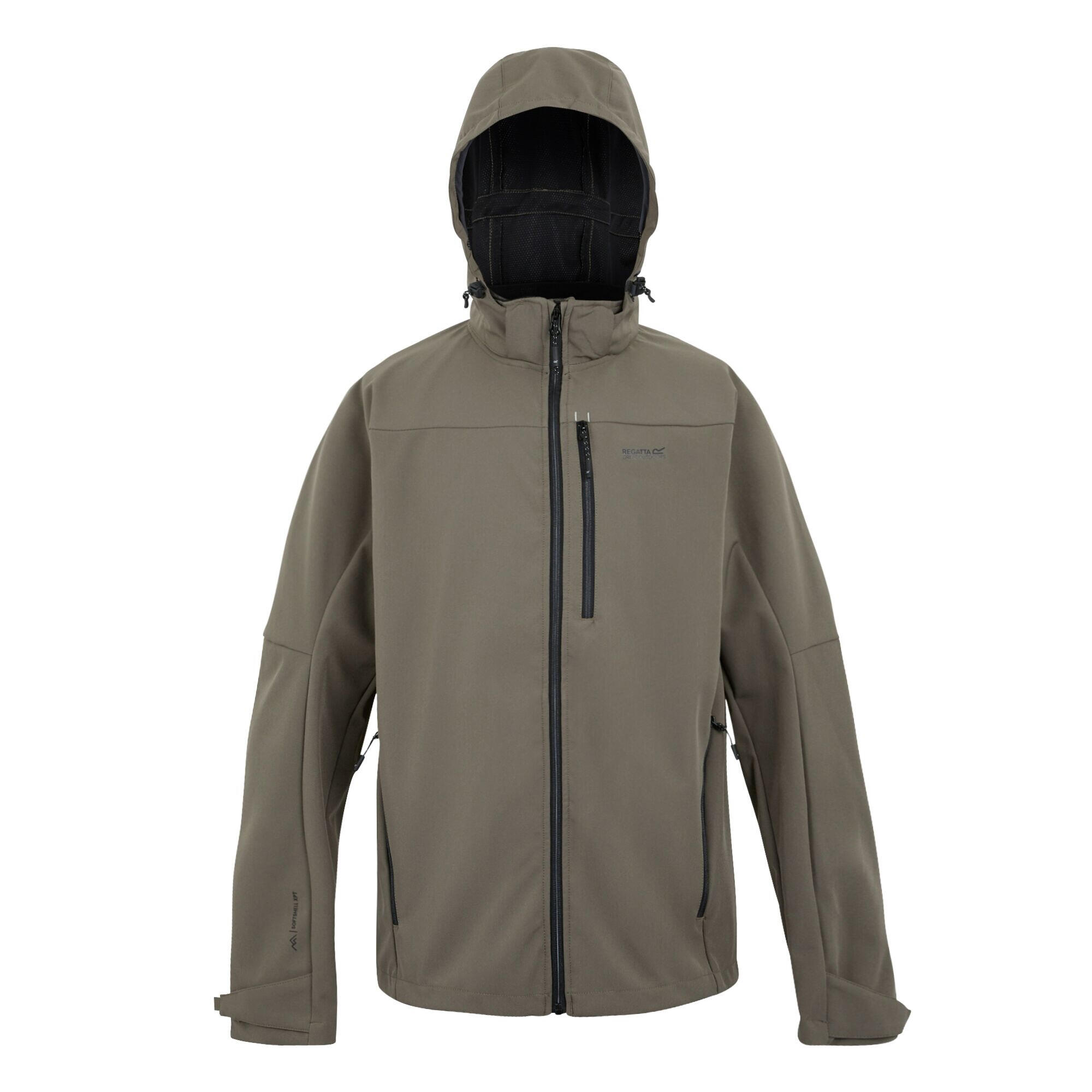 REGATTA Heren Arana Waterdichte Soft Shell Jas (Boom/zwart)