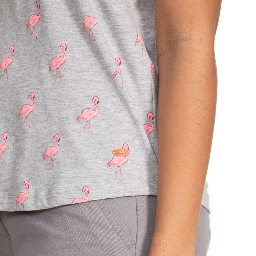 Dames Carolyn Korte Mouwen T Shirt met Patronen (Grijs) 4/5