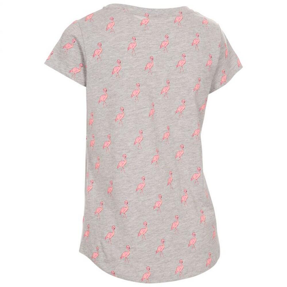 Dames Carolyn Korte Mouwen T Shirt met Patronen (Grijs) 2/5