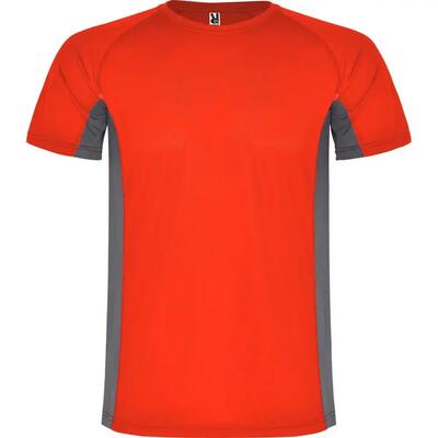 Heren shanghai sport tshirt met korte mouwen (zwart/donker lood)