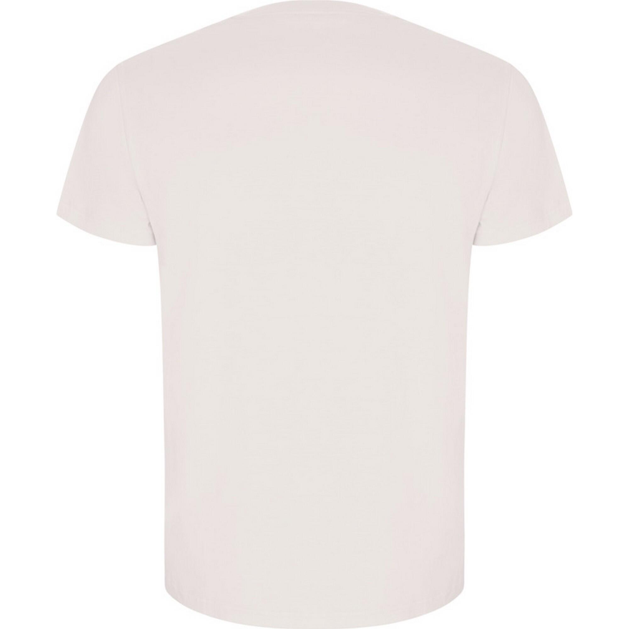 T-Shirt de manga curta dourada (Branco Vintage) 2/3