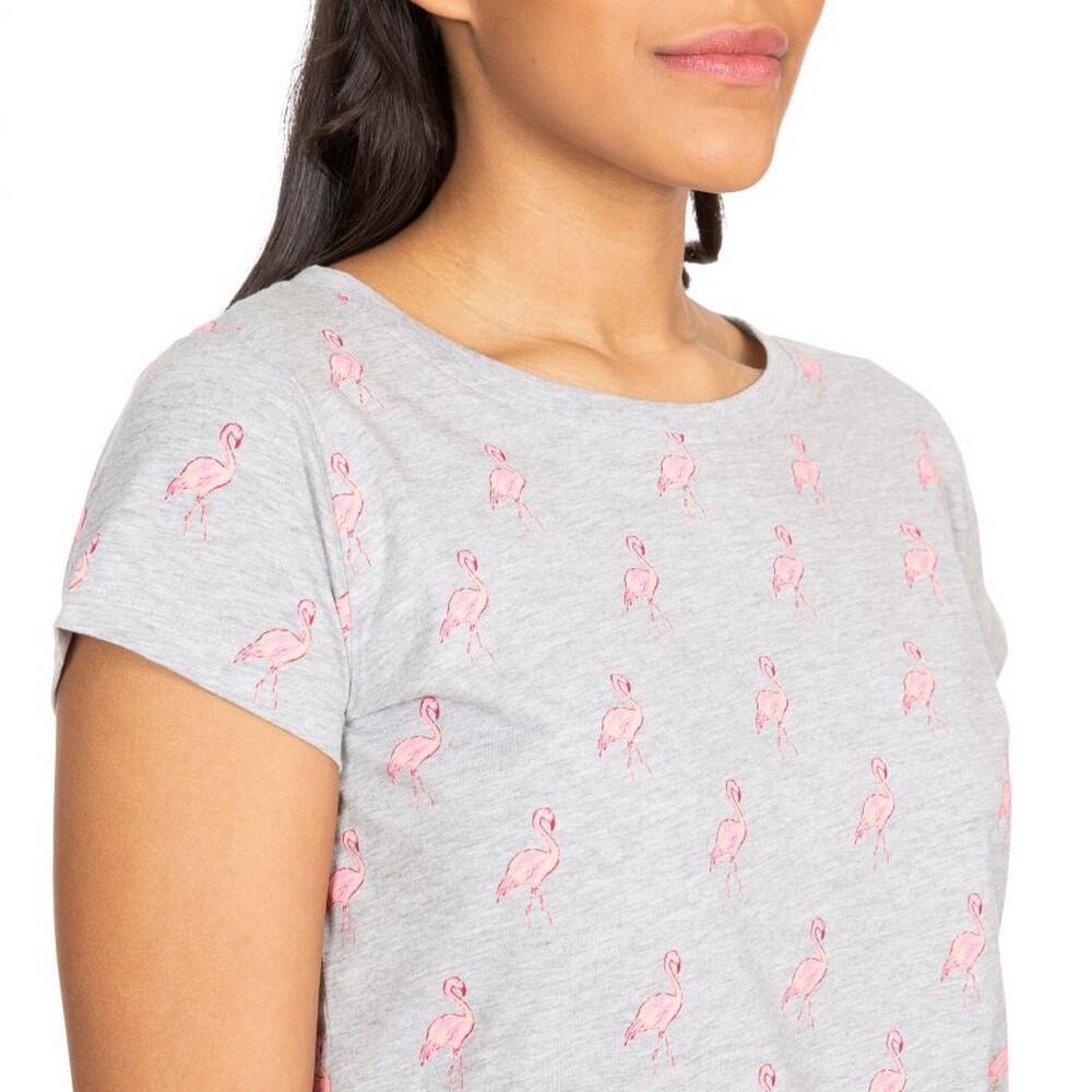 Dames Carolyn Korte Mouwen T Shirt met Patronen (Grijs) 3/5