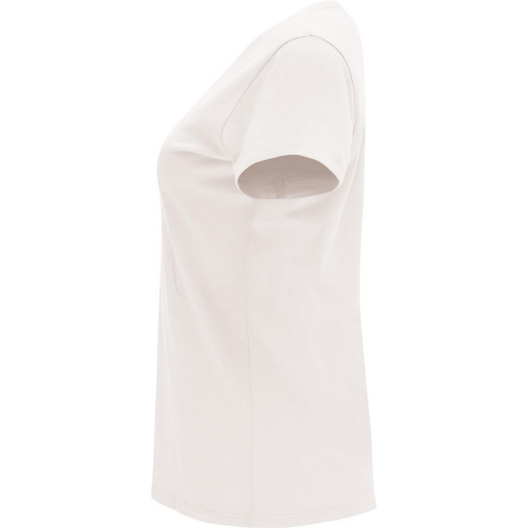 Maglietta Maniche Corte Donna Roly Capri Bianco Vintage 3/3