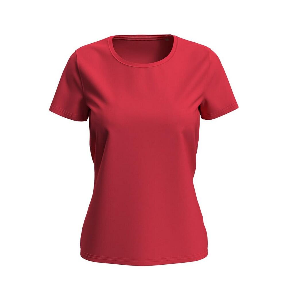 Womens/Ladies Lux TShirt (Scarlet Red)