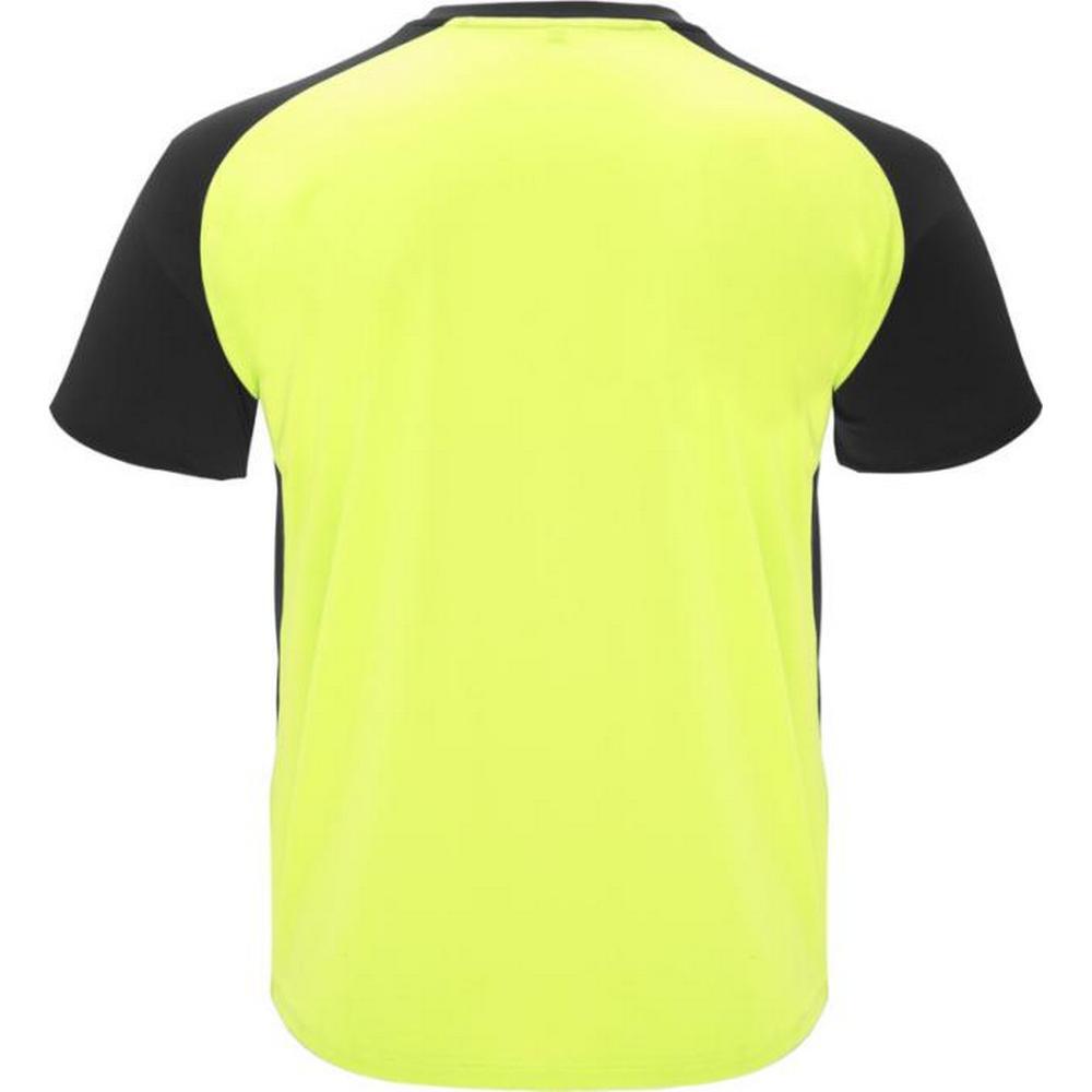 Tshirt BUGATTI Adulte (Jaune Fluo / Noir Uni) 2/4