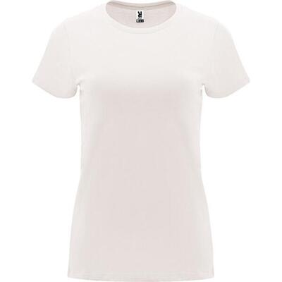 Dames capri tshirt met korte mouwen (massief zwart)