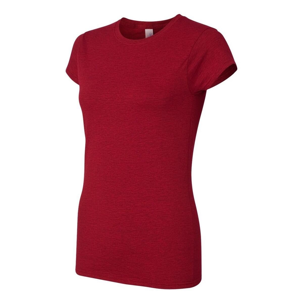 Tshirt SOFTSTYLE Femme (Rouge Foncé Chiné Chiné) 3/3