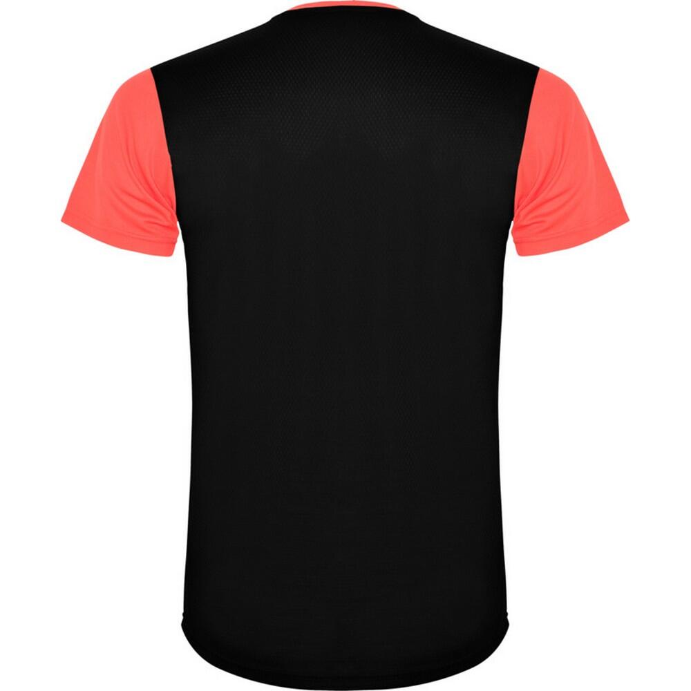 fluo coral orange / black
