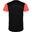 Tshirt DETROIT Adulte (Corail Fluo / Noir Uni)