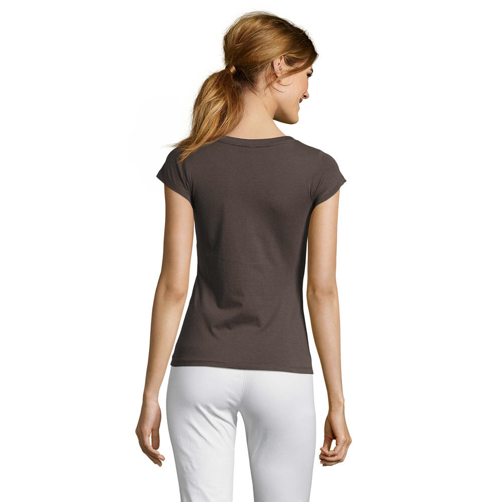 Tshirt MOON Femme (Gris Foncé Uni) 2/4