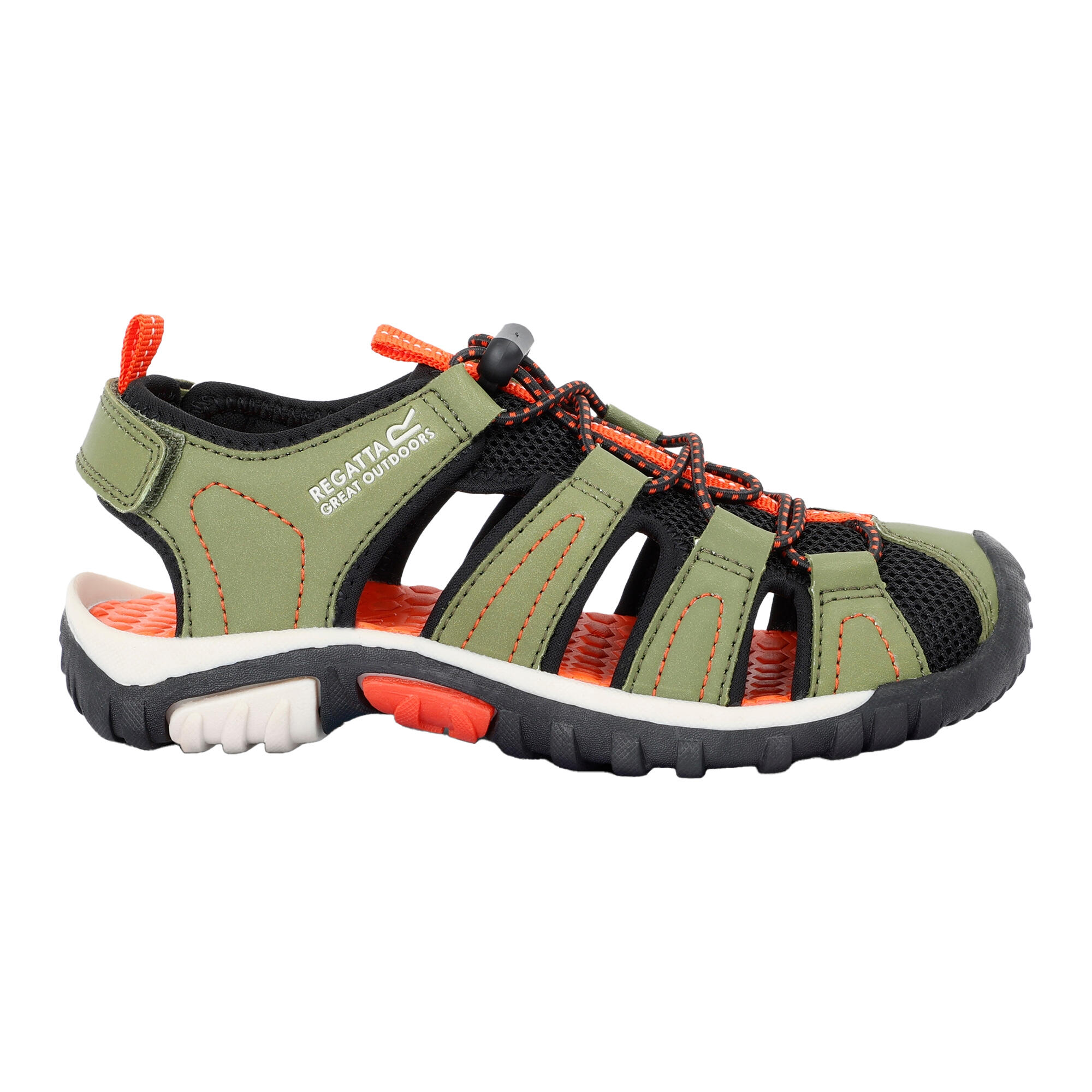 Childrens/Kids Westshore Sandals (Nephrite Green/Tango) 4/5