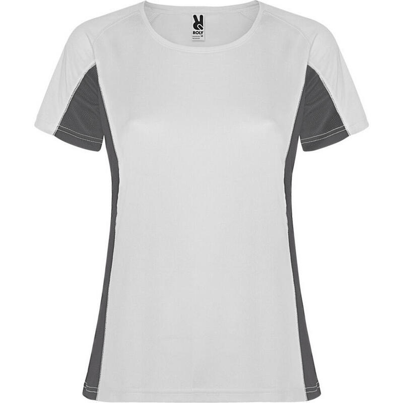 Tshirt SHANGHAI Femme (Blanc / Anthracite)