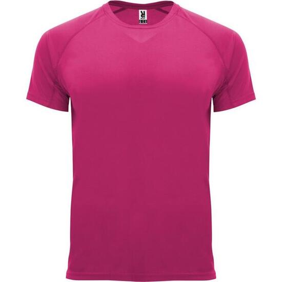 Maglietta Sportiva Maniche Corte Uomo Roly Bahrain Nero Tinta Unita