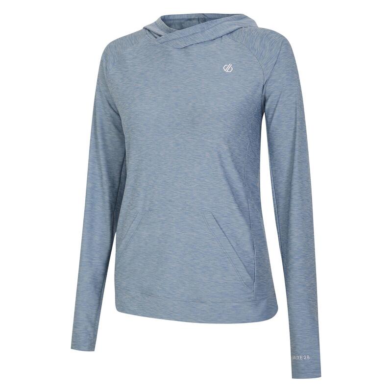 Sweat À Capuche SPRINT CITY Femme (Bleu Délavé Chiné)