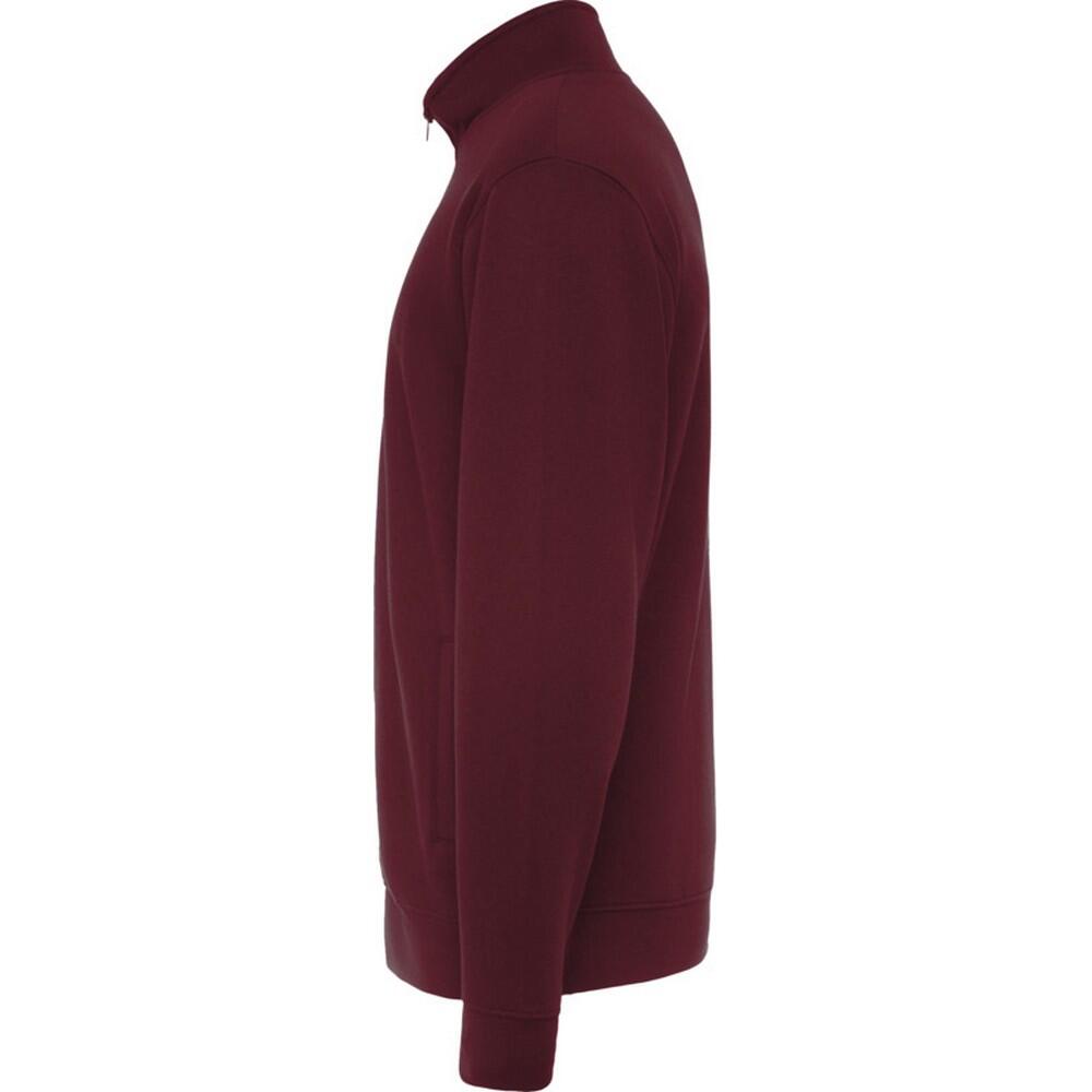 Unisex Volwassen Ulan Sweatshirt met volledige rits (Granaat) 3/3