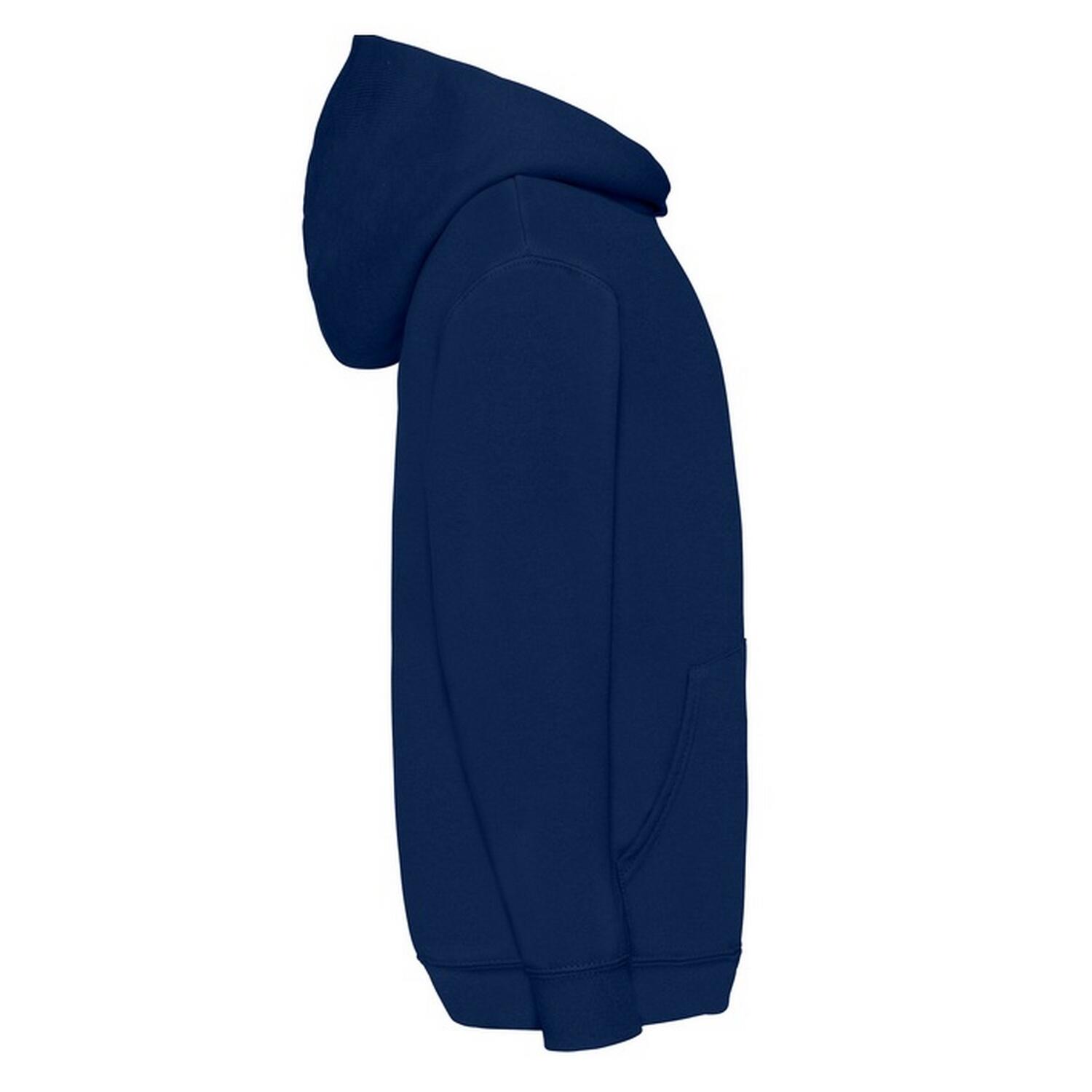 Felpa Con Cappuccio Bambini Fruit Of The Loom Classic Blu Navy 3/3