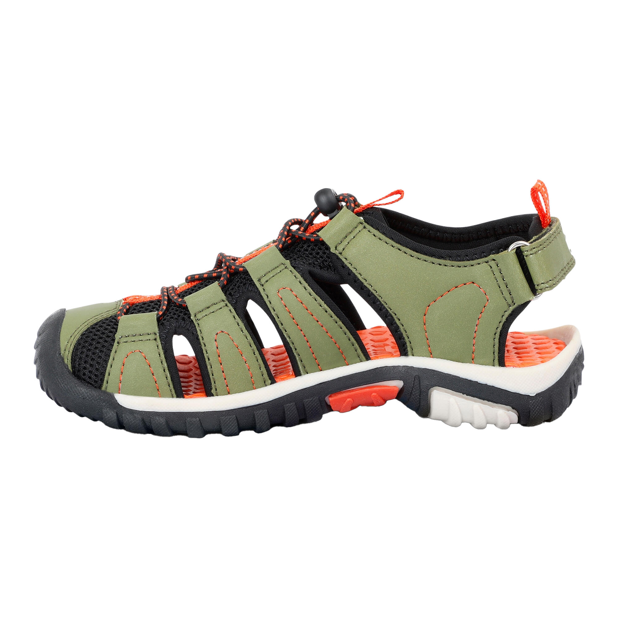 Childrens/Kids Westshore Sandals (Nephrite Green/Tango) 3/5